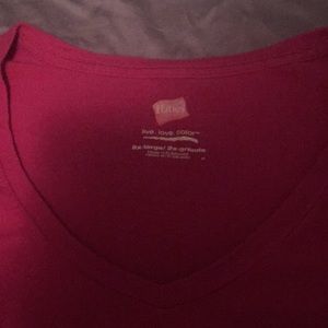 Hanes V Neck Tee